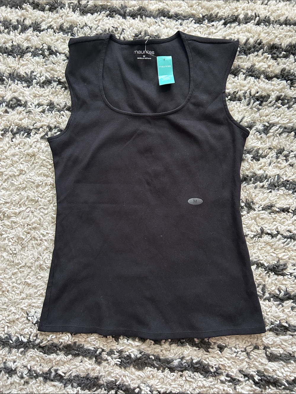 Maurices Black Scoop Neck Sleeveless Tank
